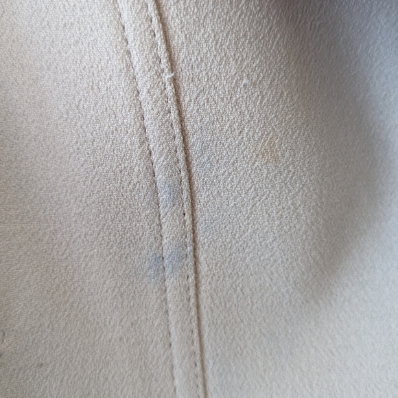 Creme Motorcycle Jacket - Ann Taylor - Size L - Petite - Picture 4 of 6